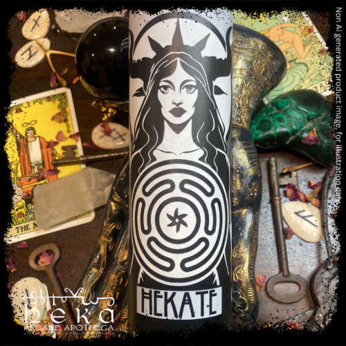 Hekate Glass 7 Day Devotional Candle