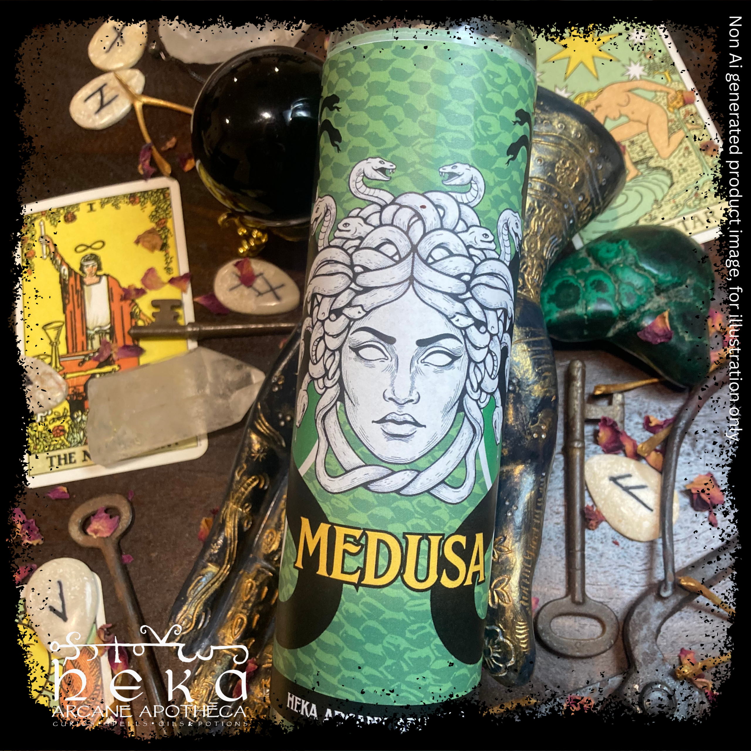 Medusa Glass 7 Day Devotional Candle
