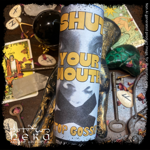 Shut Your Mouth - Stop Gossip Glass 7 Day Candle